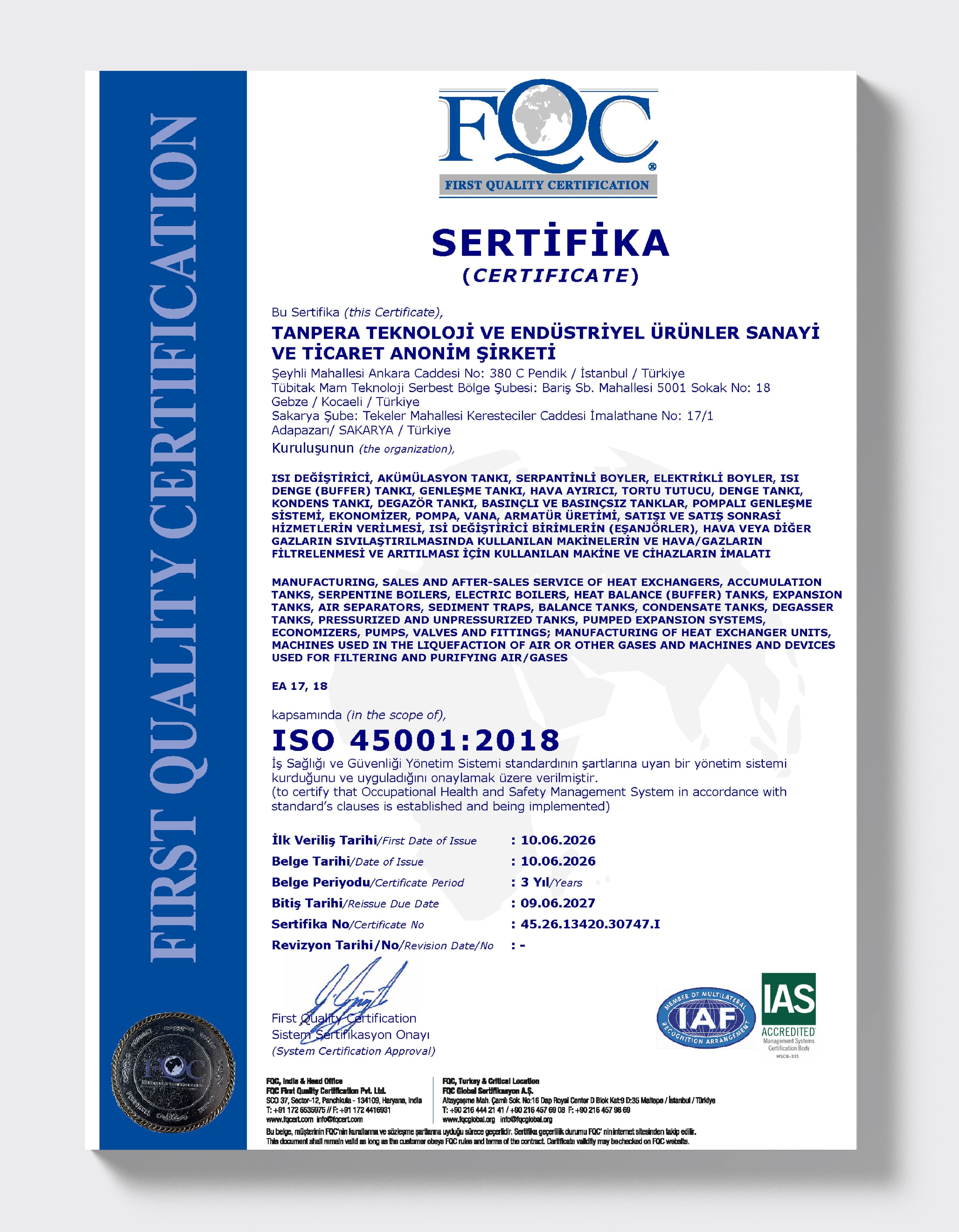 ISO 45001:2018 — Arbeits- und Gesundheitsschutz